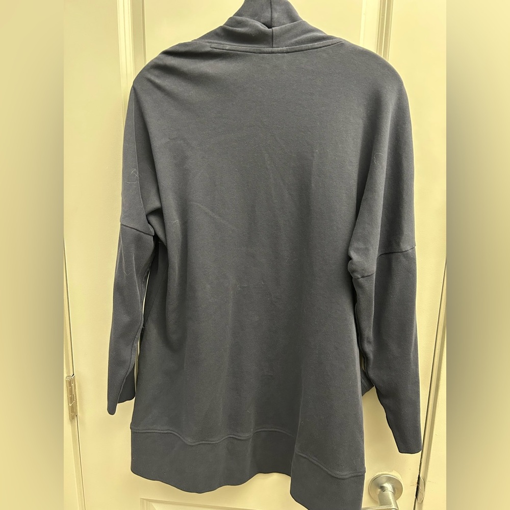 Pact Women's Slate Blue Open-Front Cardigan - Picture 9 of 10